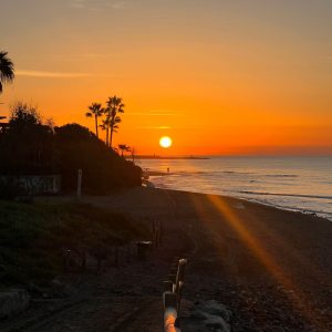 An image of beach sunrise image